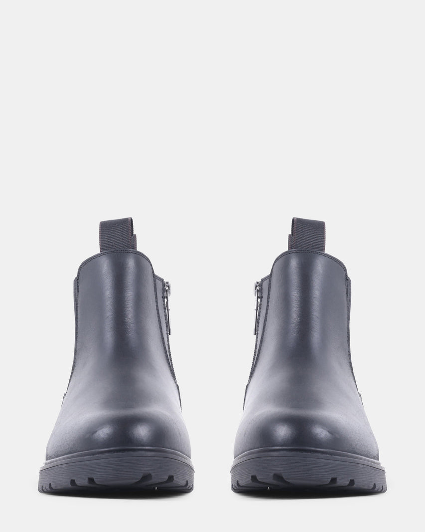 NICKYL BLACK LEATHER - Men's Shoes - Steve Madden Canada - view 3
