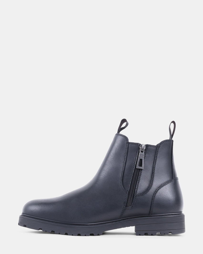 NICKYL BLACK LEATHER - Men's Shoes - Steve Madden Canada - view 4