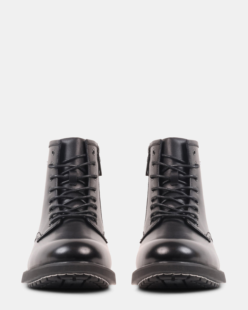 DRACAR BLACK LEATHER - Men's Shoes - Steve Madden Canada - view 3