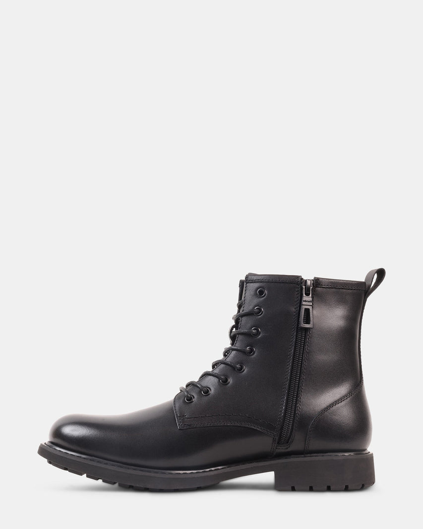 DRACAR BLACK LEATHER - Men's Shoes - Steve Madden Canada - view 4