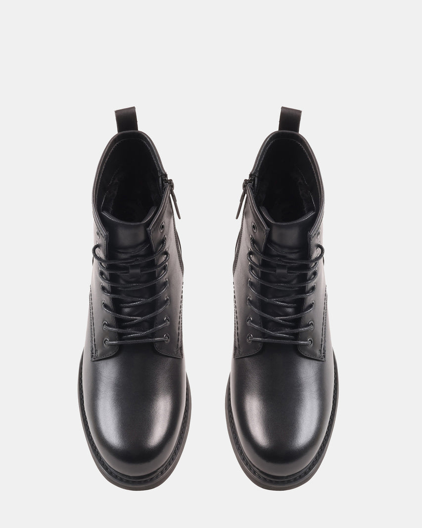 DRACAR BLACK LEATHER - Men's Shoes - Steve Madden Canada - view 6