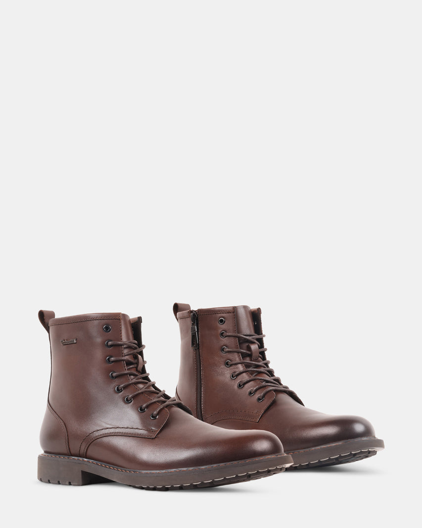 DRACAR BROWN LEATHER - Men's Shoes - Steve Madden Canada - view 2