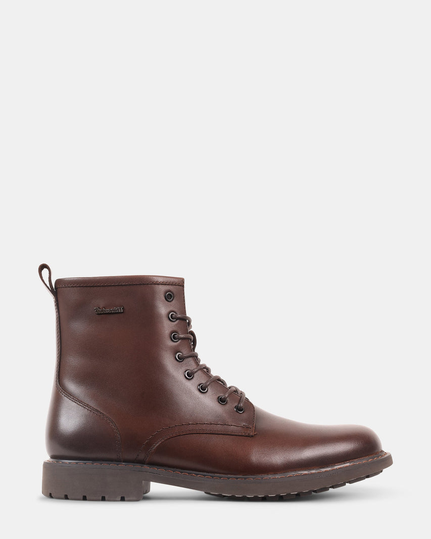 DRACAR BROWN LEATHER - Men's Shoes - Steve Madden Canada