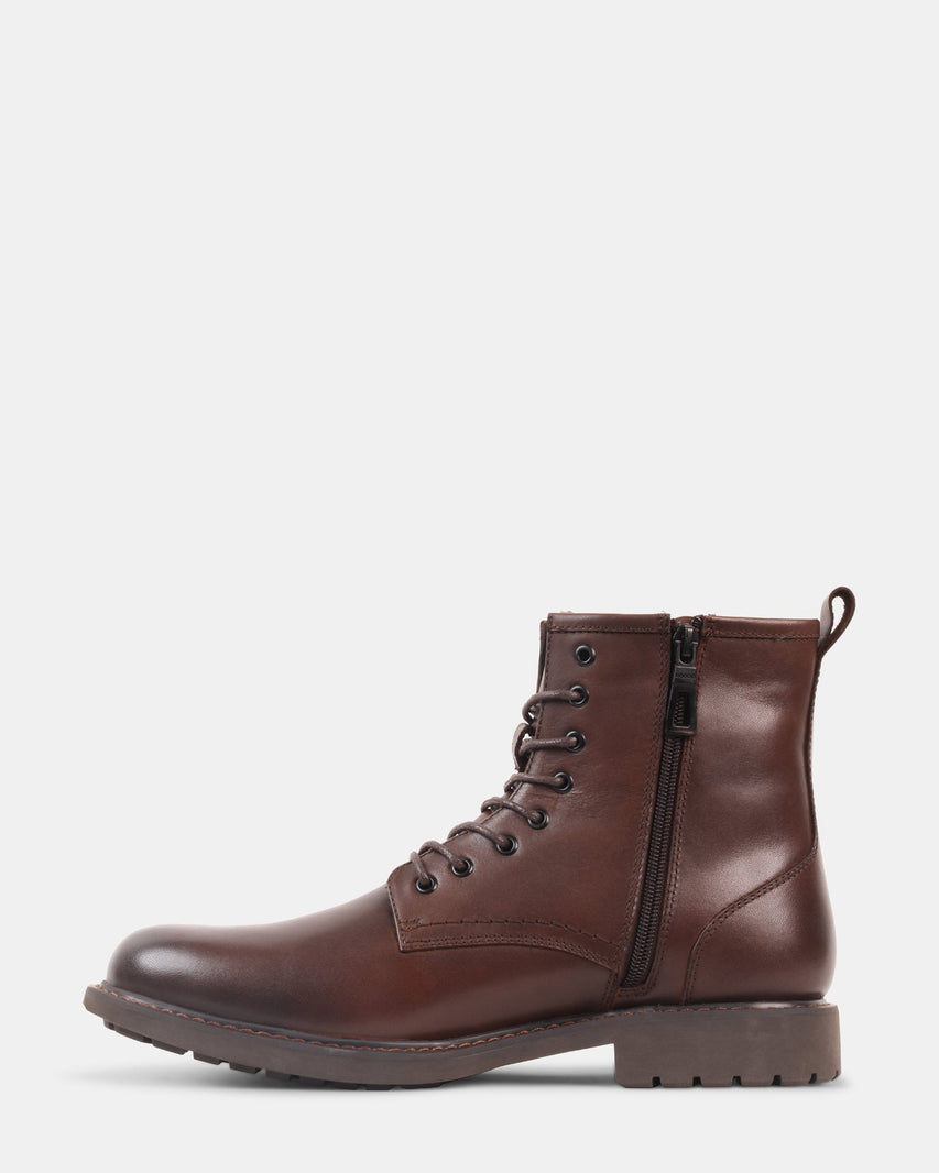 DRACAR BROWN LEATHER - Men's Shoes - Steve Madden Canada - view 4