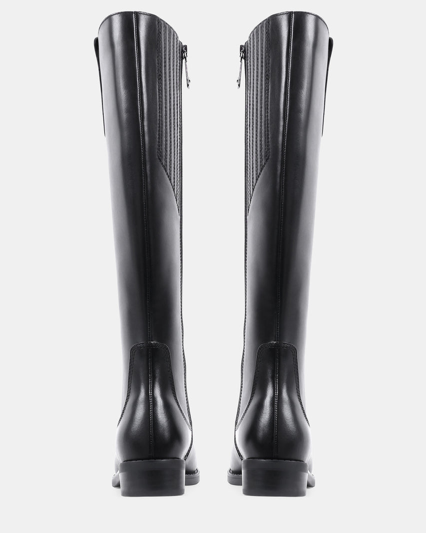 ELLYMAE BLACK LEATHER - Women's Shoes - Steve Madden Canada - view 5