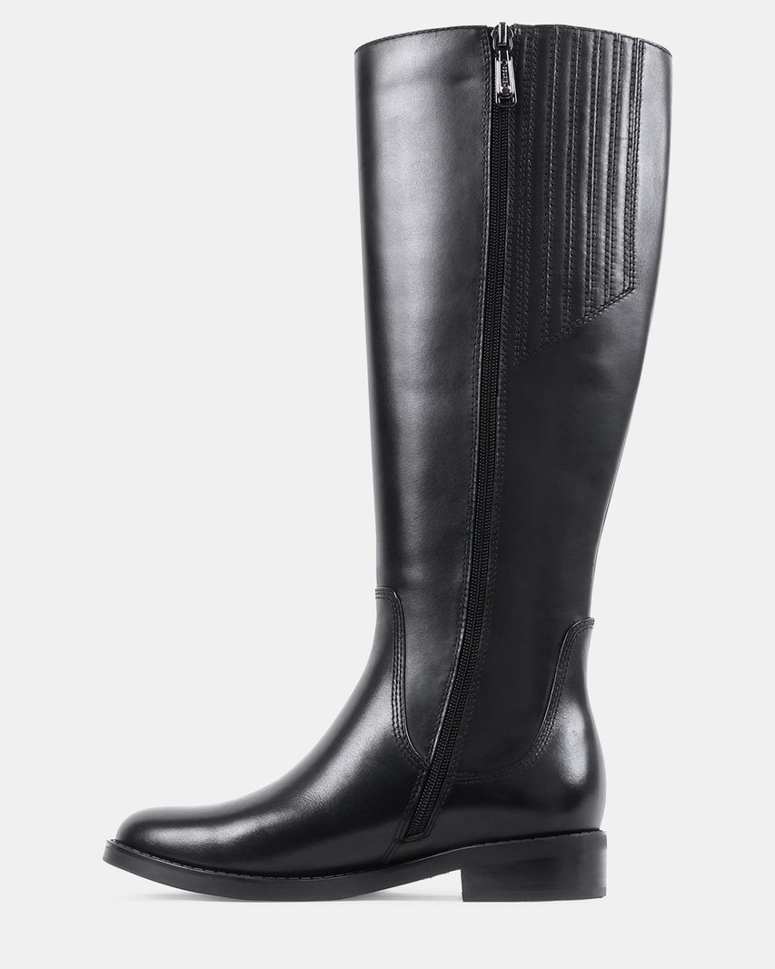 ELLYMAE BLACK LEATHER - Women's Shoes - Steve Madden Canada - view 4