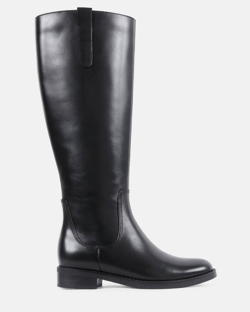 ELLYMAE BLACK LEATHER - Women's Shoes - Steve Madden Canada