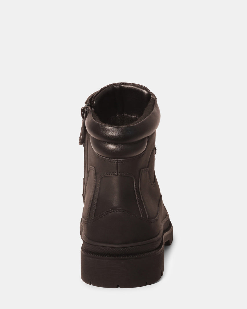 BRAM BLACK LEATHER - Men's Shoes - Steve Madden Canada