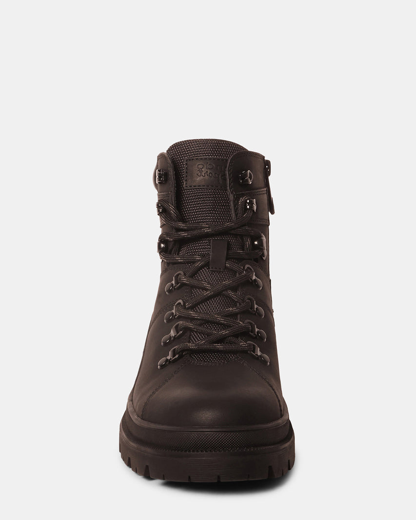 BRAM BLACK LEATHER - Men's Shoes - Steve Madden Canada