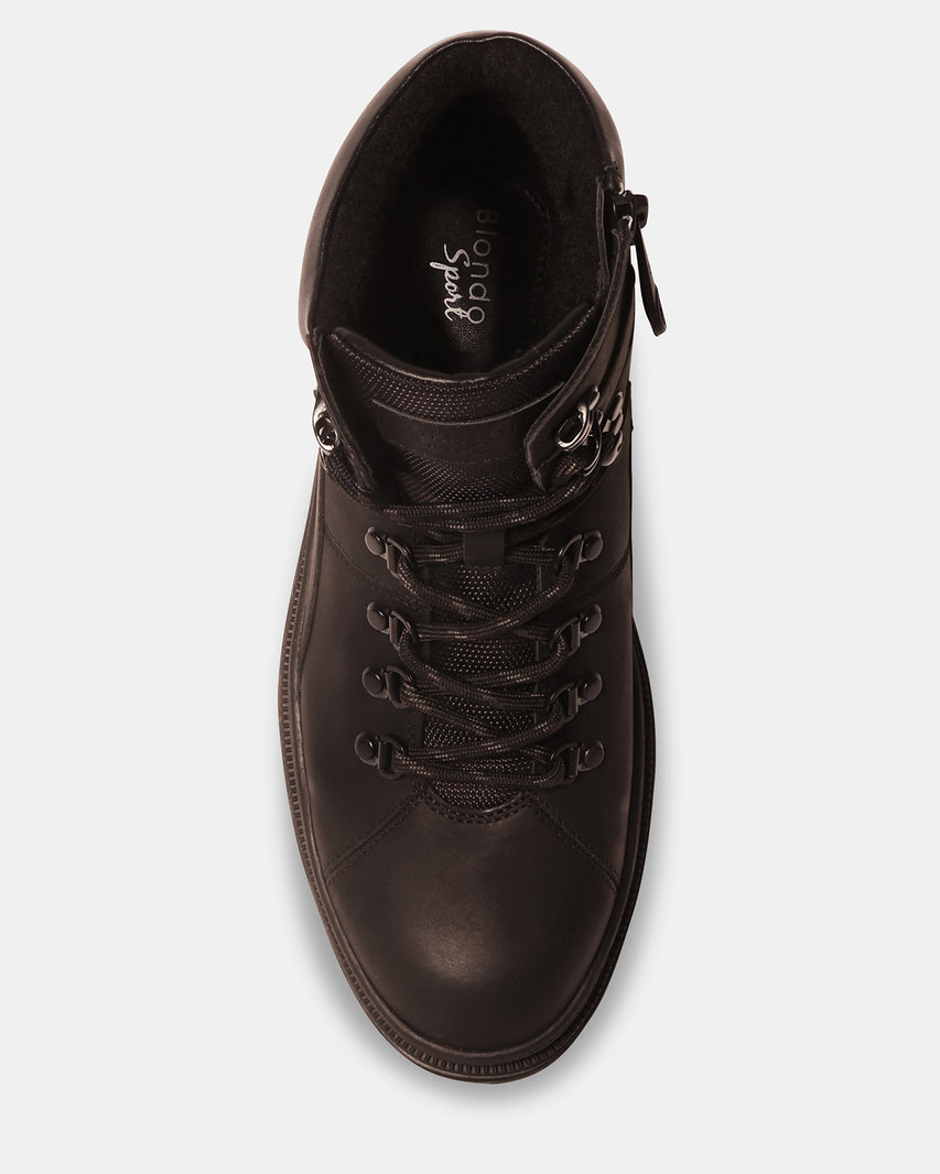BRAM BLACK LEATHER - Men's Shoes - Steve Madden Canada