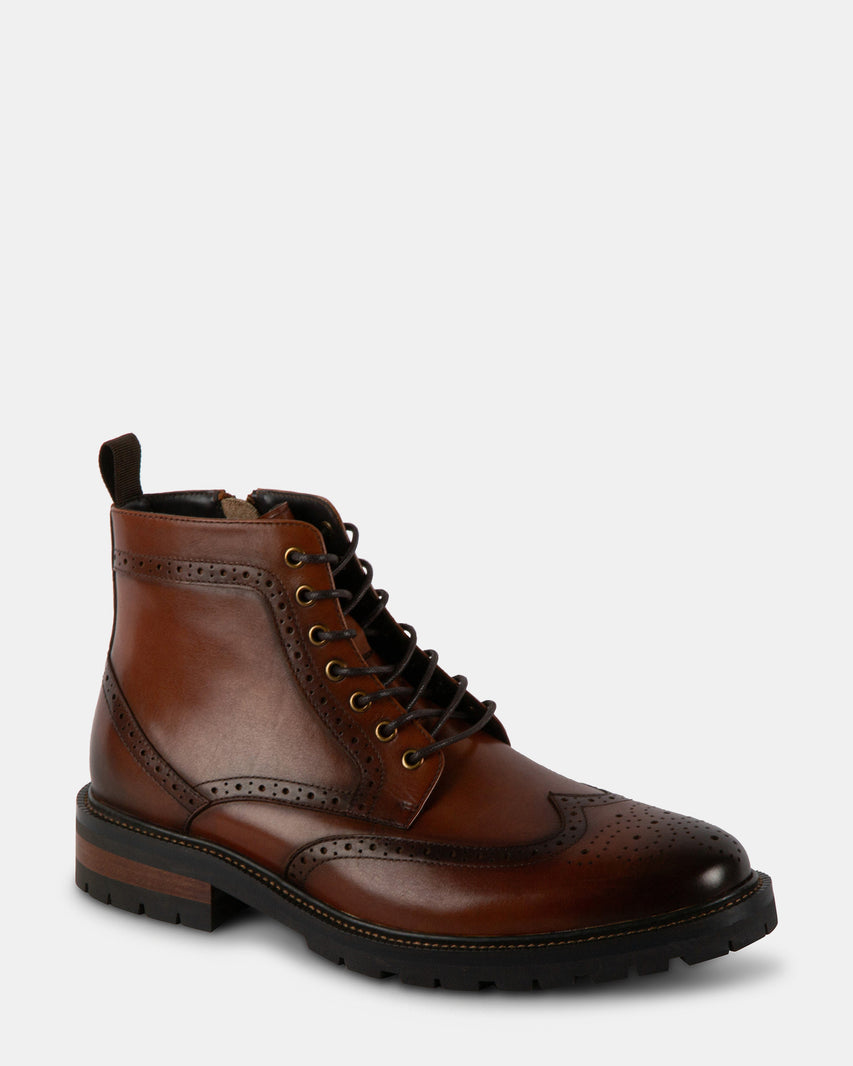 SANTOS TAN LEATHER - Men's Shoes - Steve Madden Canada - view 2