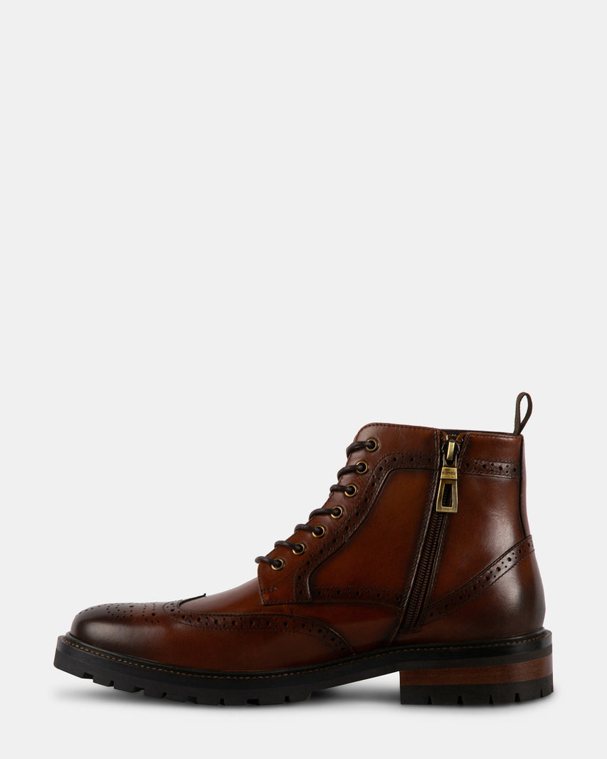 SANTOS TAN LEATHER - Men's Shoes - Steve Madden Canada - view 3