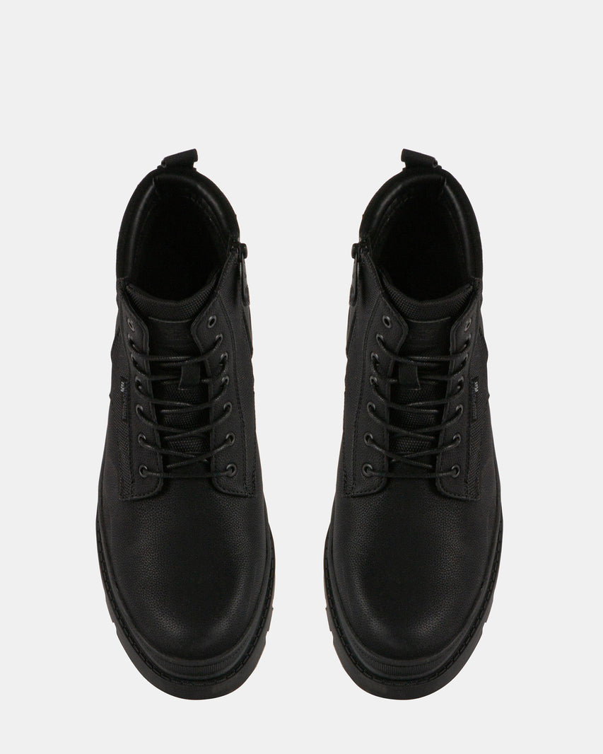 CEDRIC BLACK LEATHER - Men's Shoes - Steve Madden Canada