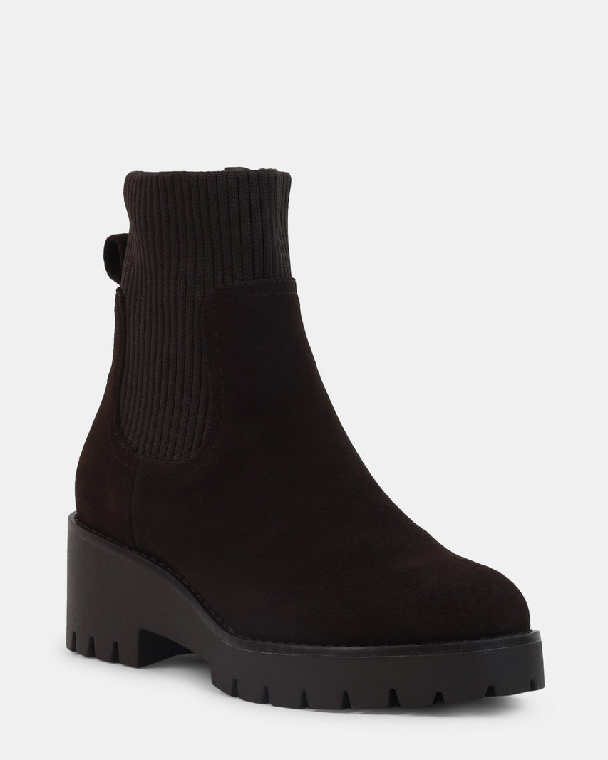 DELTA BROWN SUEDE - Women's Shoes - Steve Madden Canada