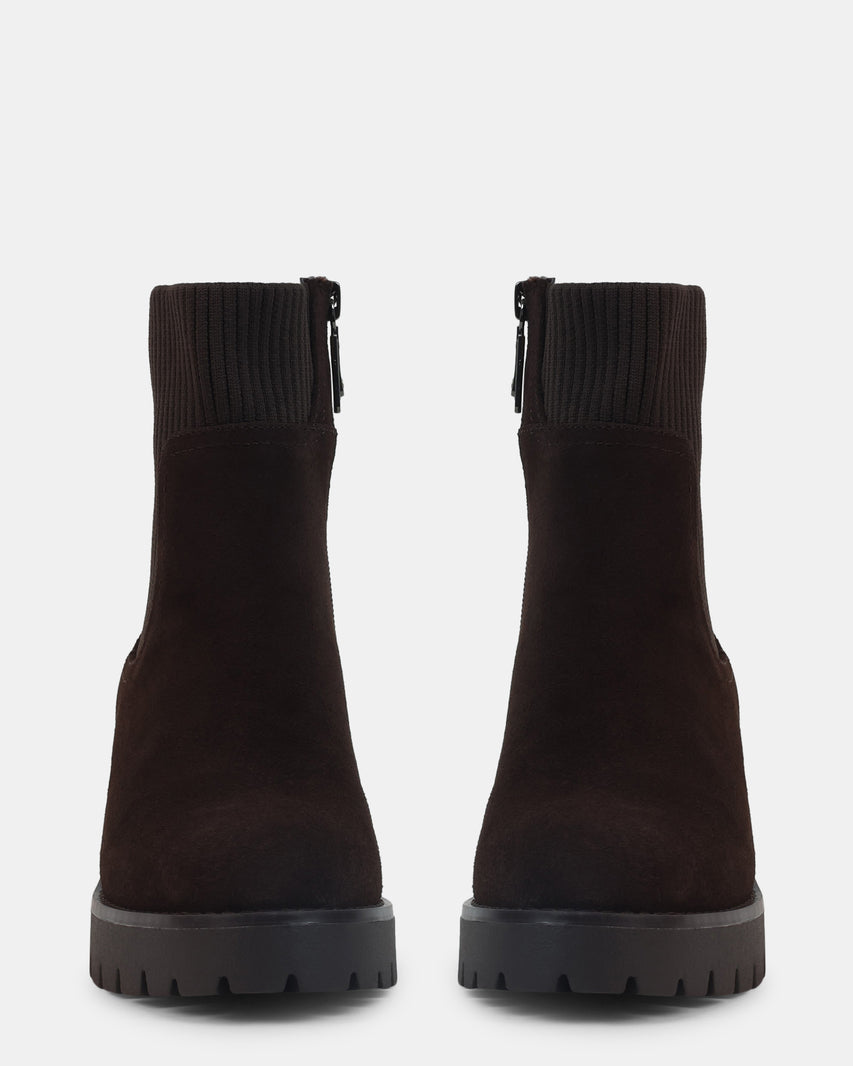 DELTA BROWN SUEDE - Women's Shoes - Steve Madden Canada