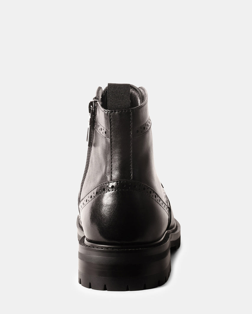 SANTOS BLACK LEATHER - Men's Shoes - Steve Madden Canada - view 5