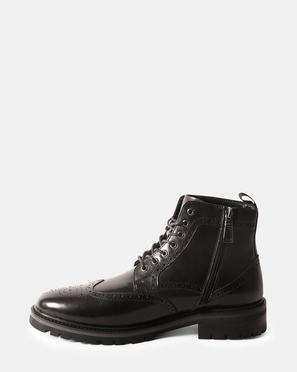 SANTOS BLACK LEATHER - Men's Shoes - Steve Madden Canada - view 3