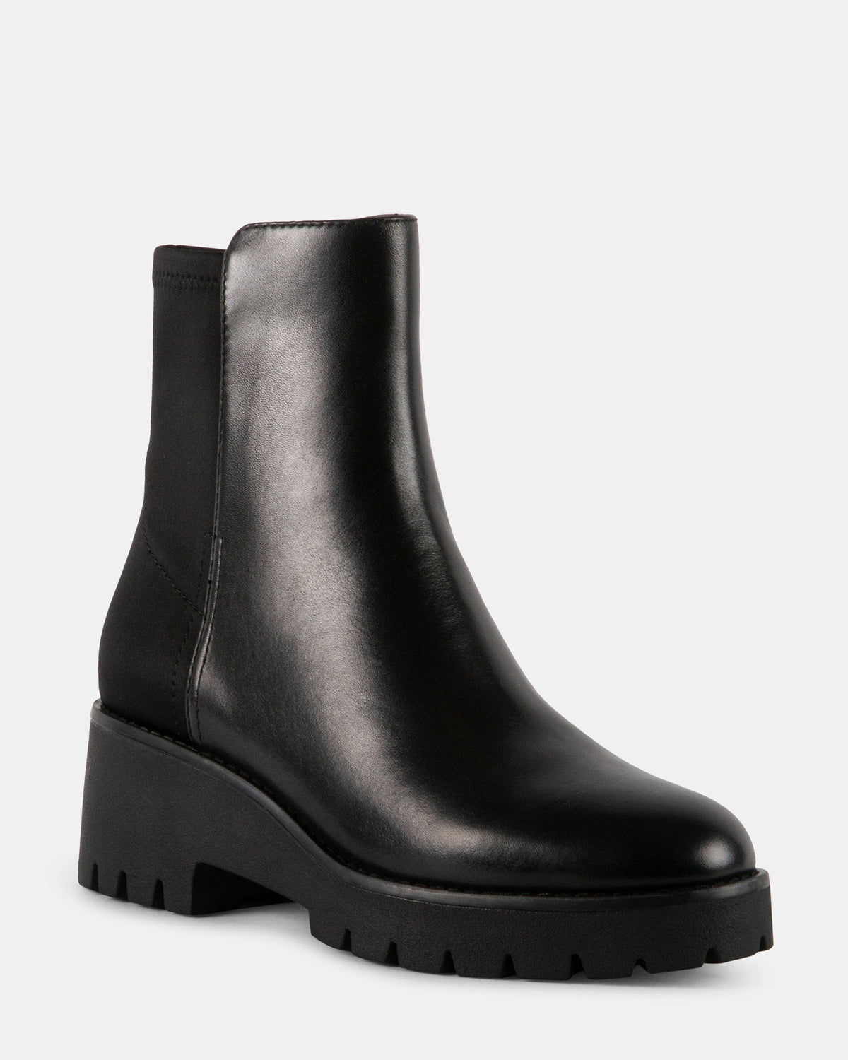 JIMENA BLACK LEATHER - Women's Shoes - Steve Madden Canada - view 2