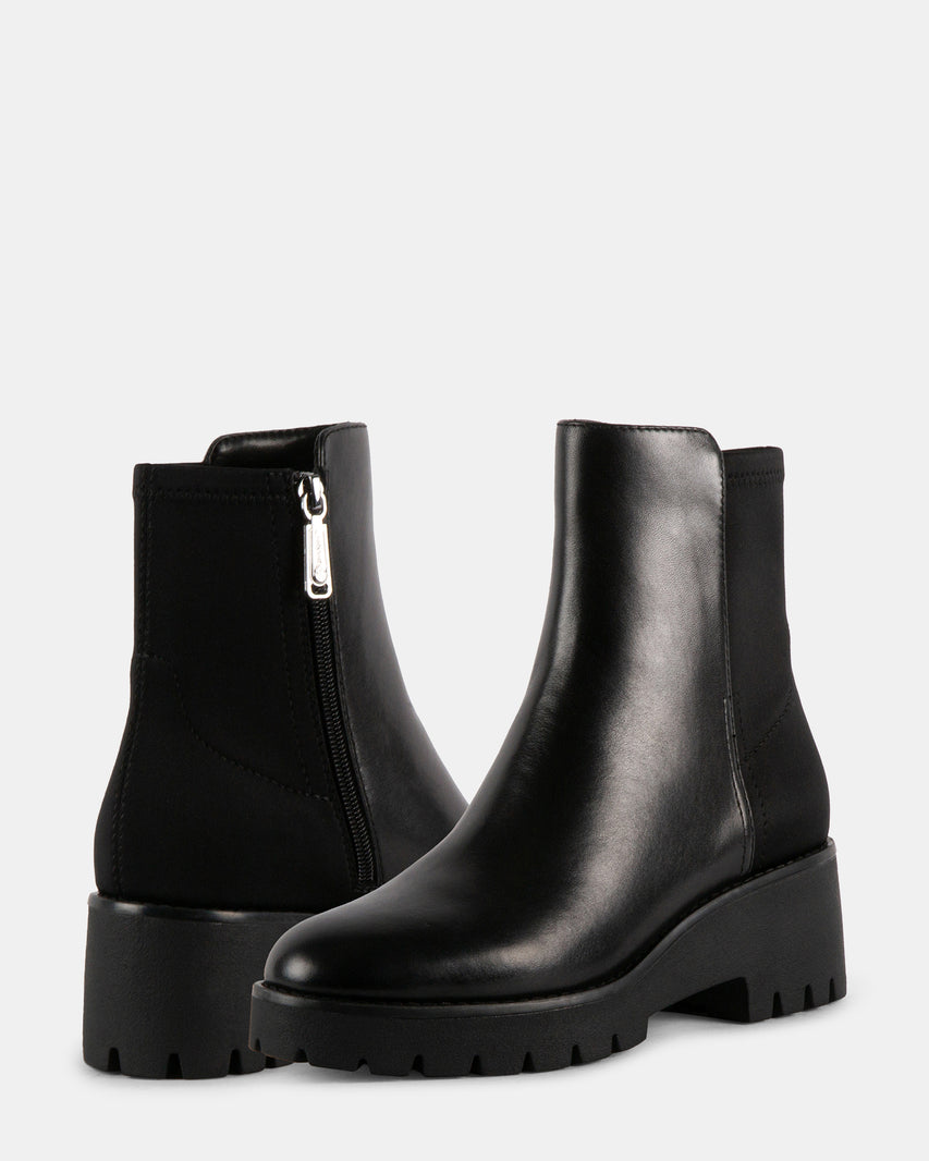JIMENA BLACK LEATHER - Women's Shoes - Steve Madden Canada - view 8
