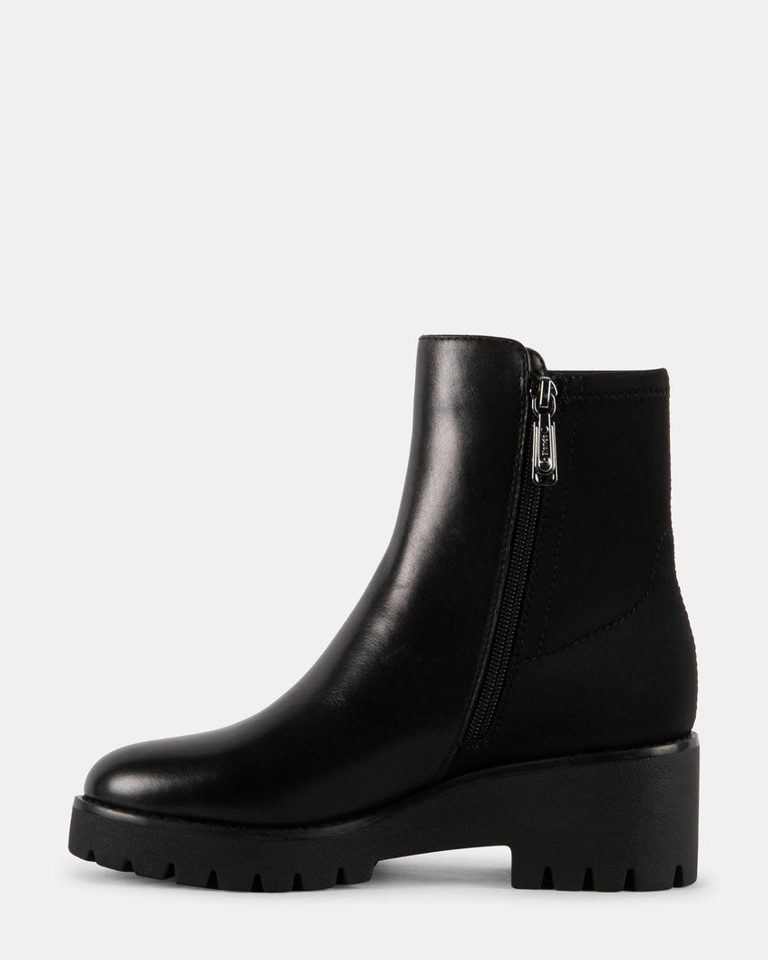JIMENA BLACK LEATHER - Women's Shoes - Steve Madden Canada - view 4