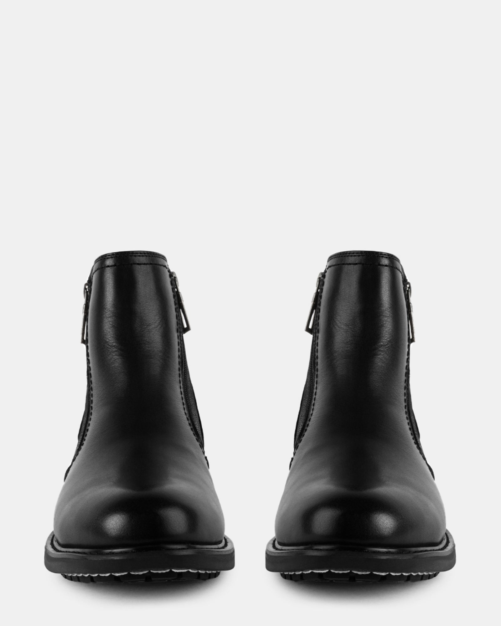 DIXON BLACK LEATHER - Men's Shoes - Steve Madden Canada