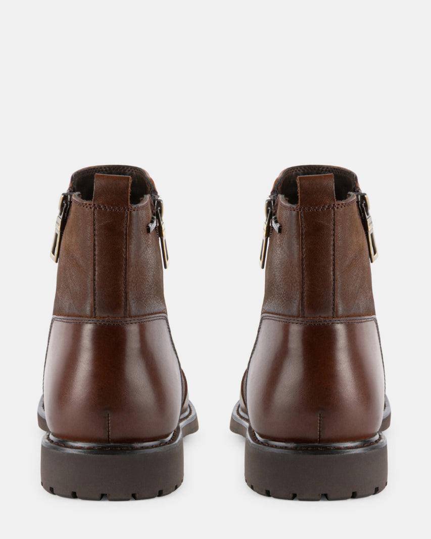 DIXON BROWN LEATHER - Men's Shoes - Steve Madden Canada