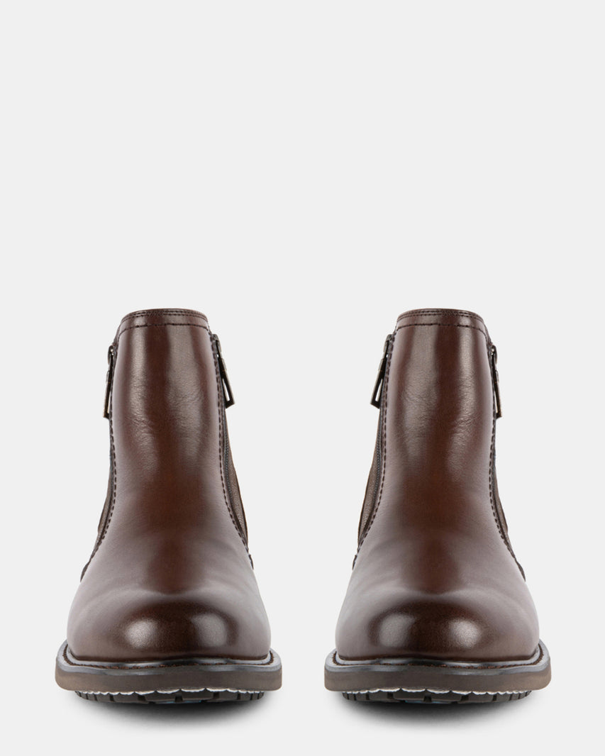 DIXON BROWN LEATHER - Men's Shoes - Steve Madden Canada