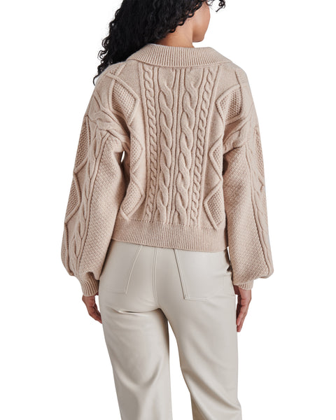 CAY SWEATER NATURAL - Clothing - Steve Madden Canada