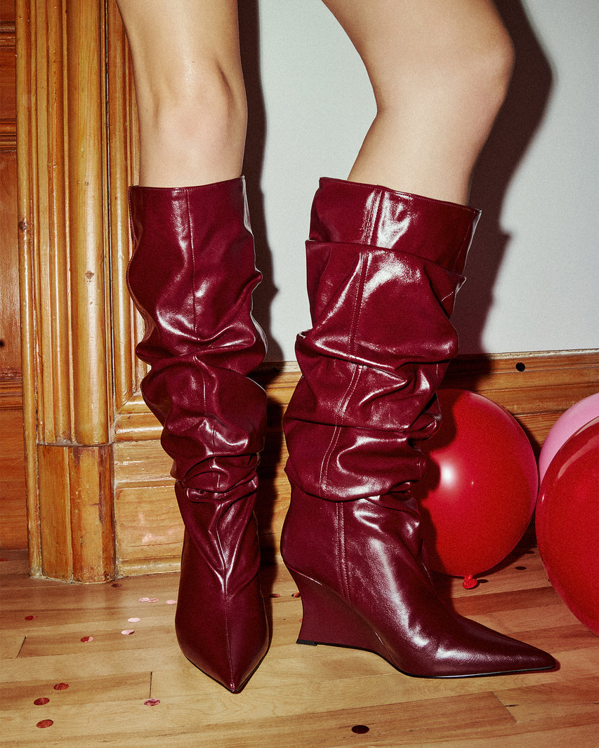 DISTORTION BURGUNDY - Women's Shoes - Steve Madden Canada