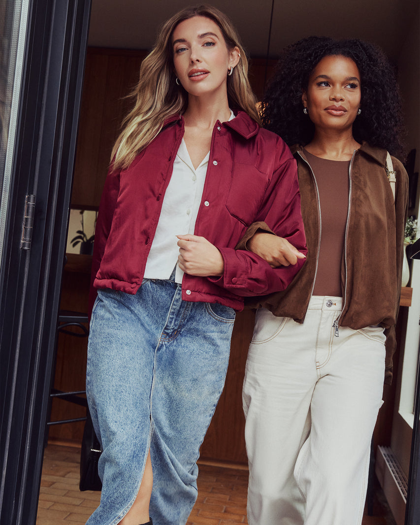 MACKEY JACKET CHESTNUT - Clothing - Steve Madden Canada - view 2