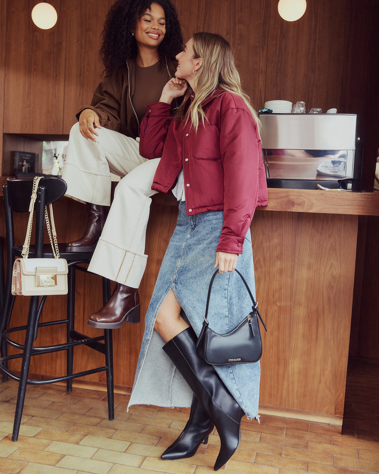 AVANI BLUE DENIM SKIRT - Clothing - Steve Madden Canada