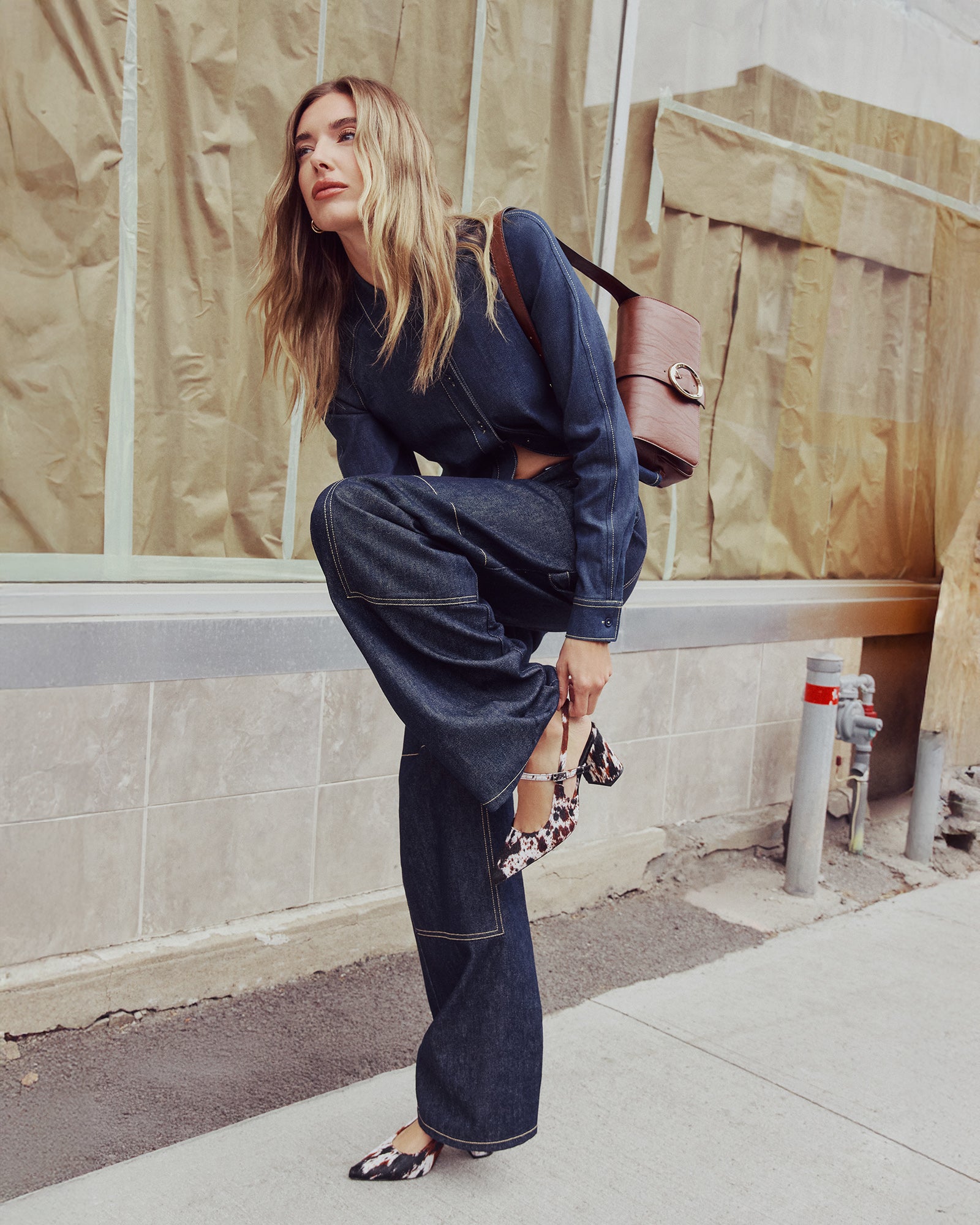 ASHYLA Indigo Wide Leg Pant | Women's Designer Bottoms – Steve