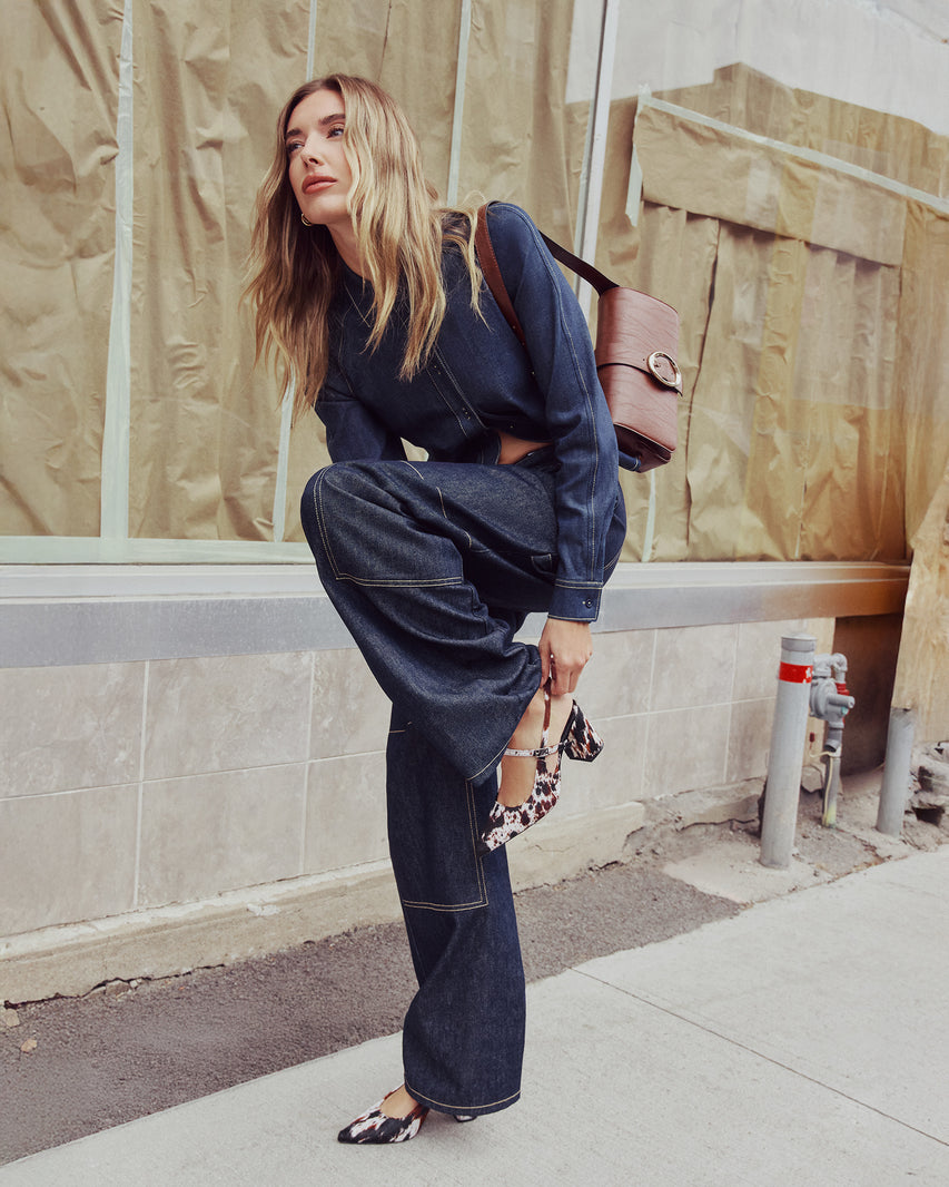 ASHYLA PANT INDIGO - Clothing - Steve Madden Canada - view 4