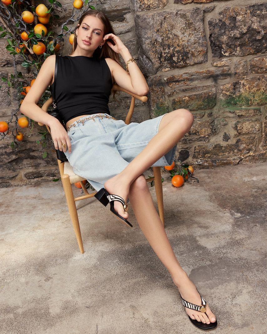 ADAIR KNIT TOP BLACK - Clothing - Steve Madden Canada