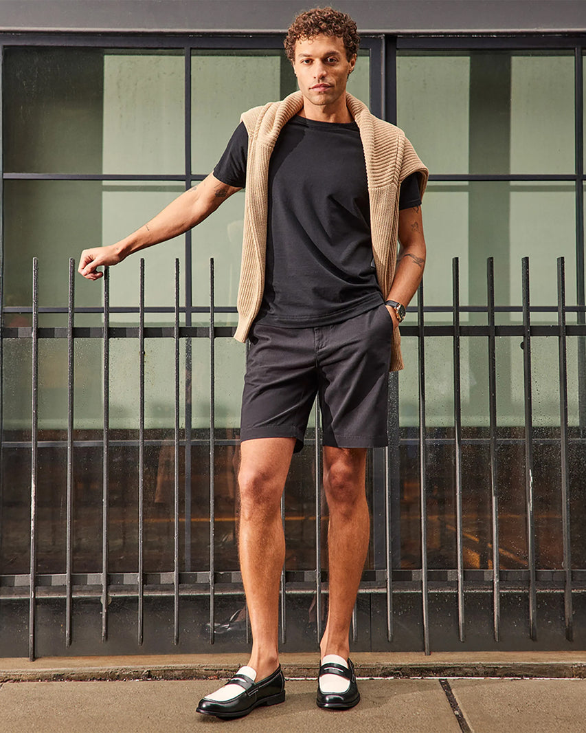 NATAN BLACK-WHITE LEATHER - Men's Shoes - Steve Madden Canada