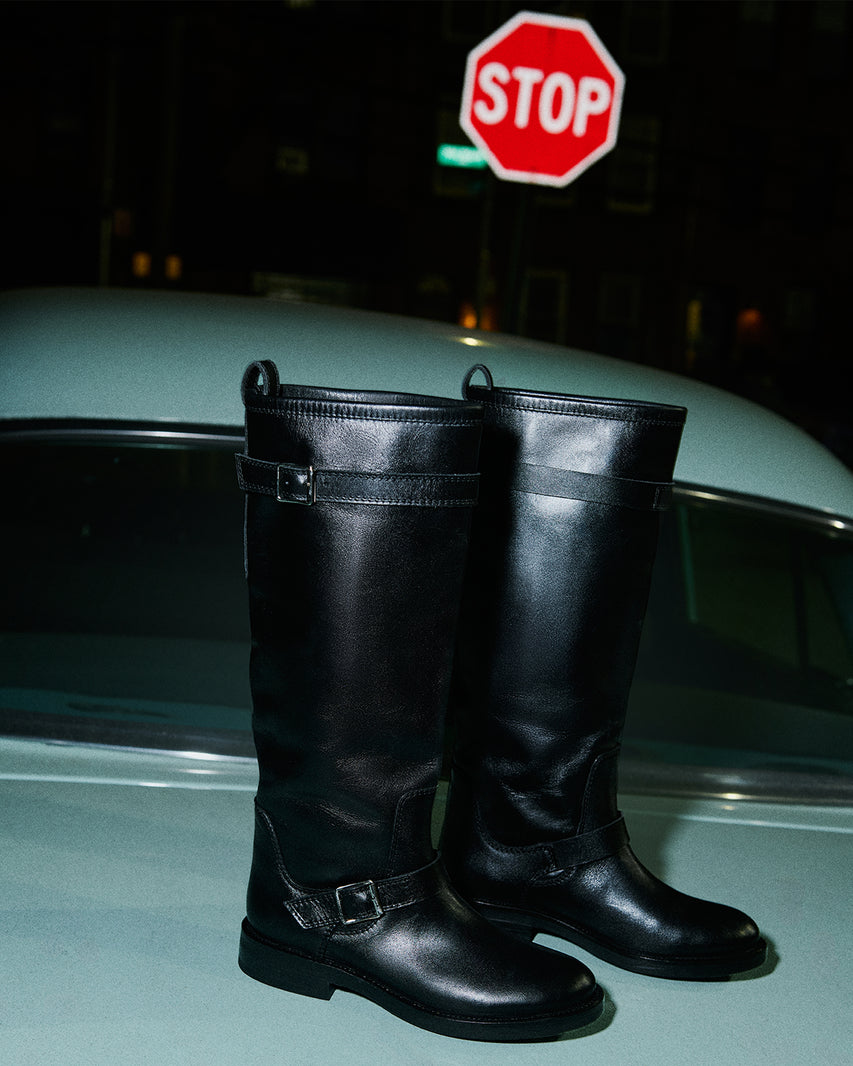 SADY BLACK LEATHER - Women's Shoes - Steve Madden Canada - view 2