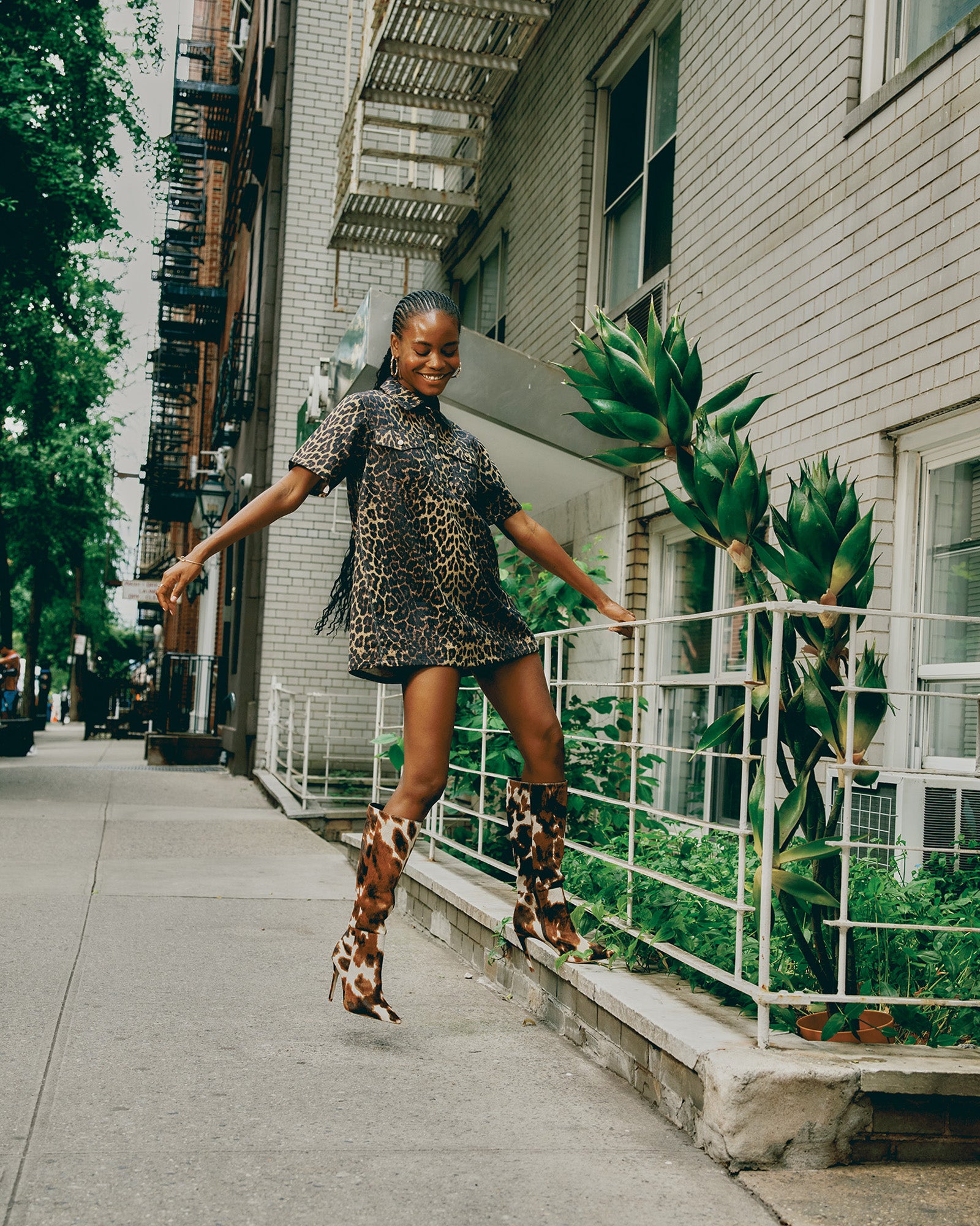 FREDDY Cheetah Animal Print Mini Dress
