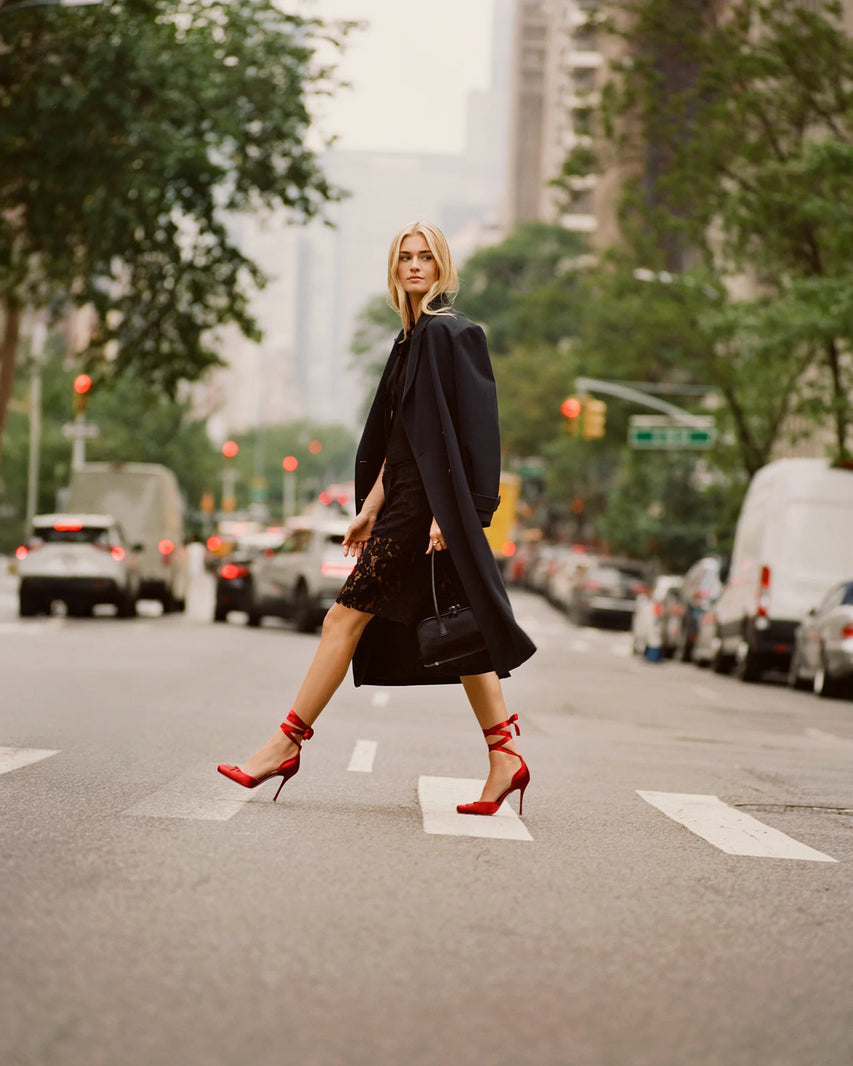 LARINA RED SATIN - Women's Shoes - Steve Madden Canada