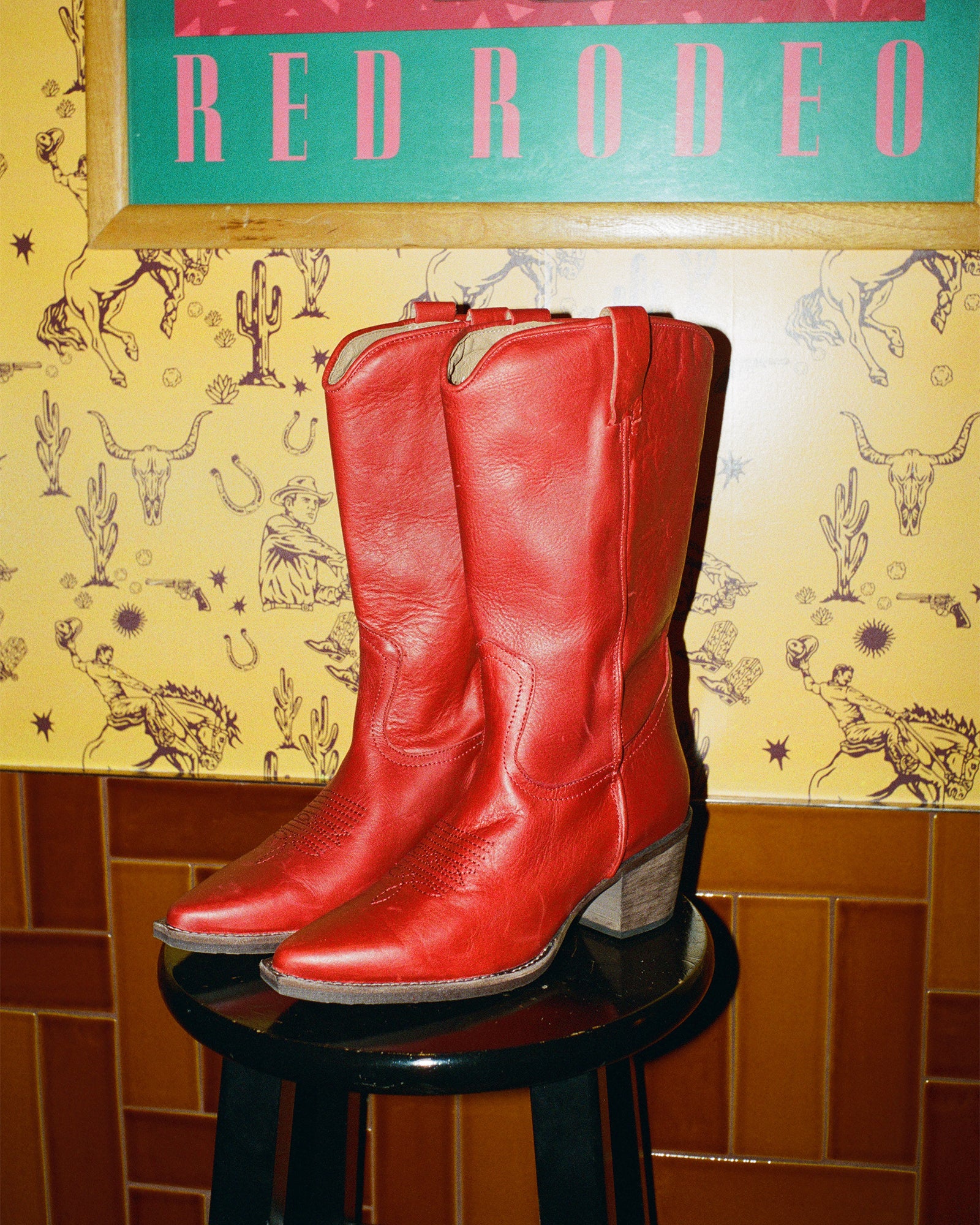 ALBANY RED LEATHER - Women's Shoes - Steve Madden Canada