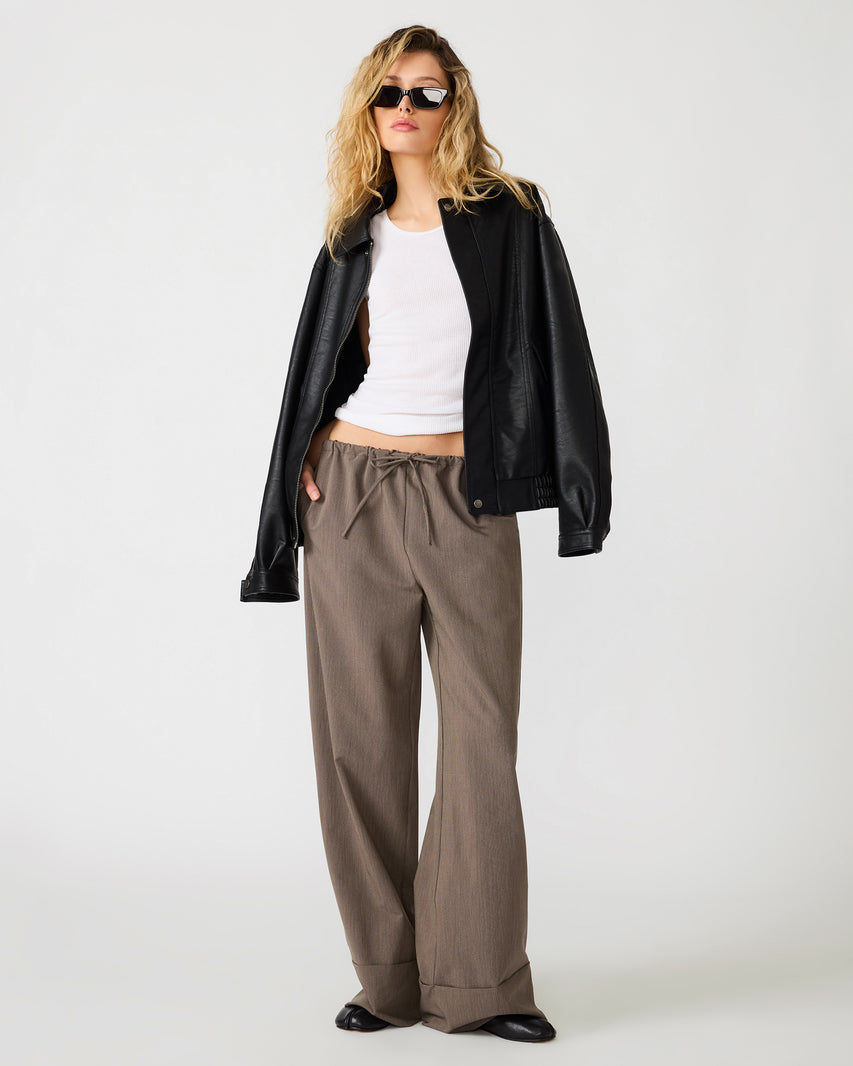 IDRA PANT BROWN - Clothing - Steve Madden Canada - view 5