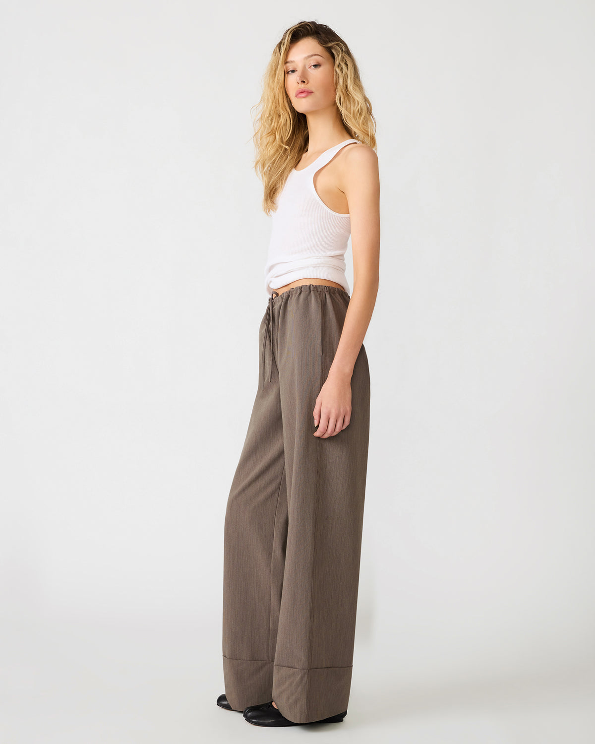 IDRA PANT BROWN - Clothing - Steve Madden Canada - view 2