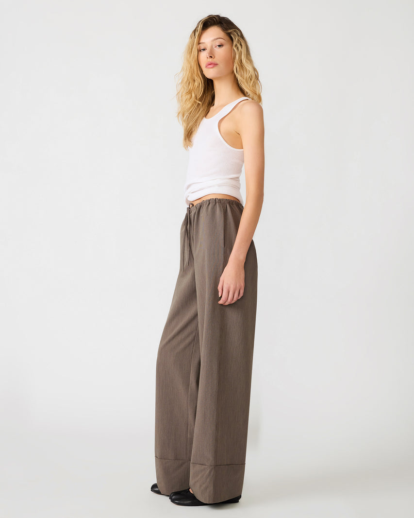 IDRA PANT BROWN - Clothing - Steve Madden Canada - view 2
