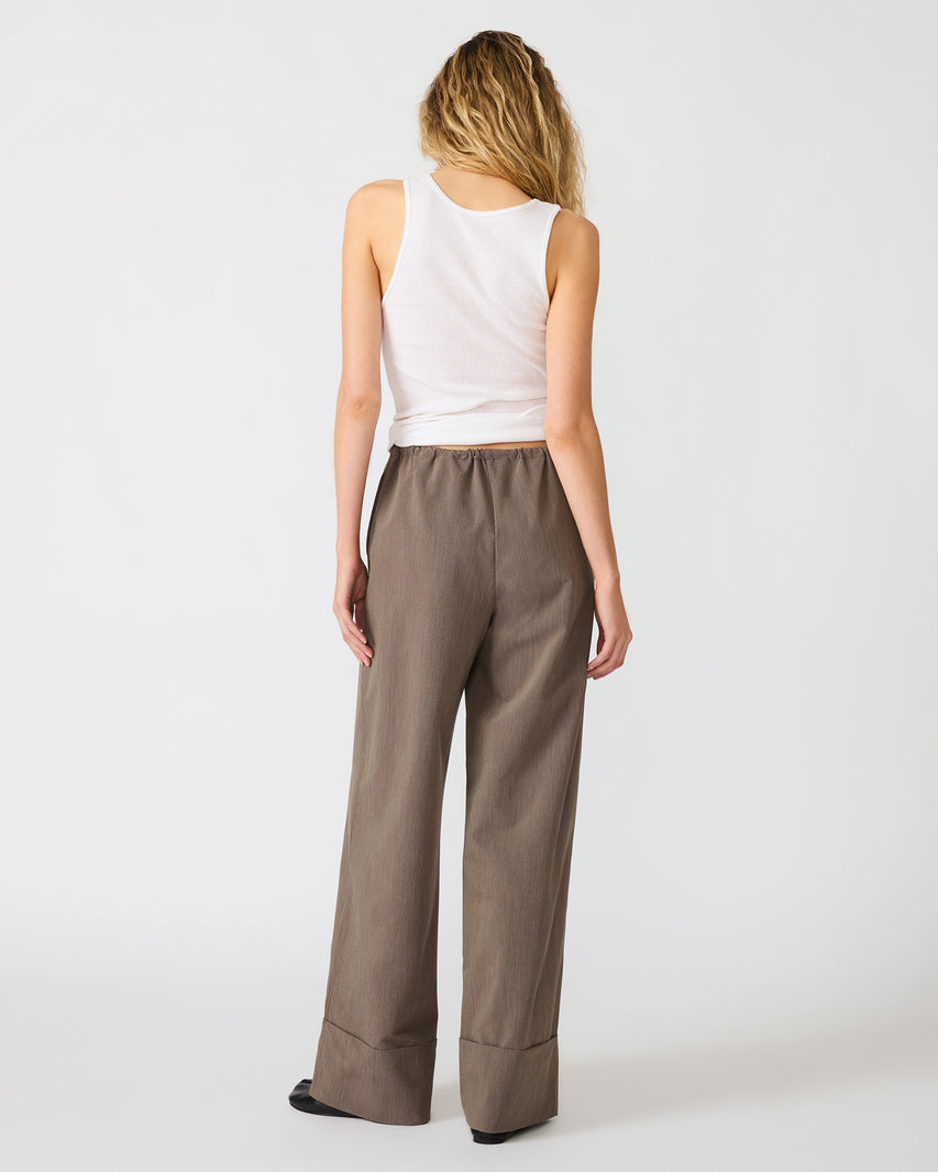 IDRA PANT BROWN - Clothing - Steve Madden Canada - view 4