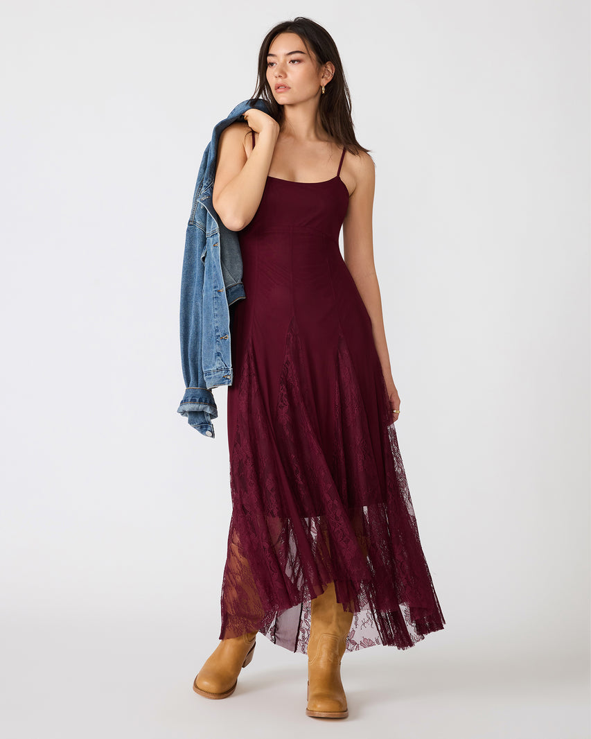 VITA DRESS PURPLE - Clothing - Steve Madden Canada