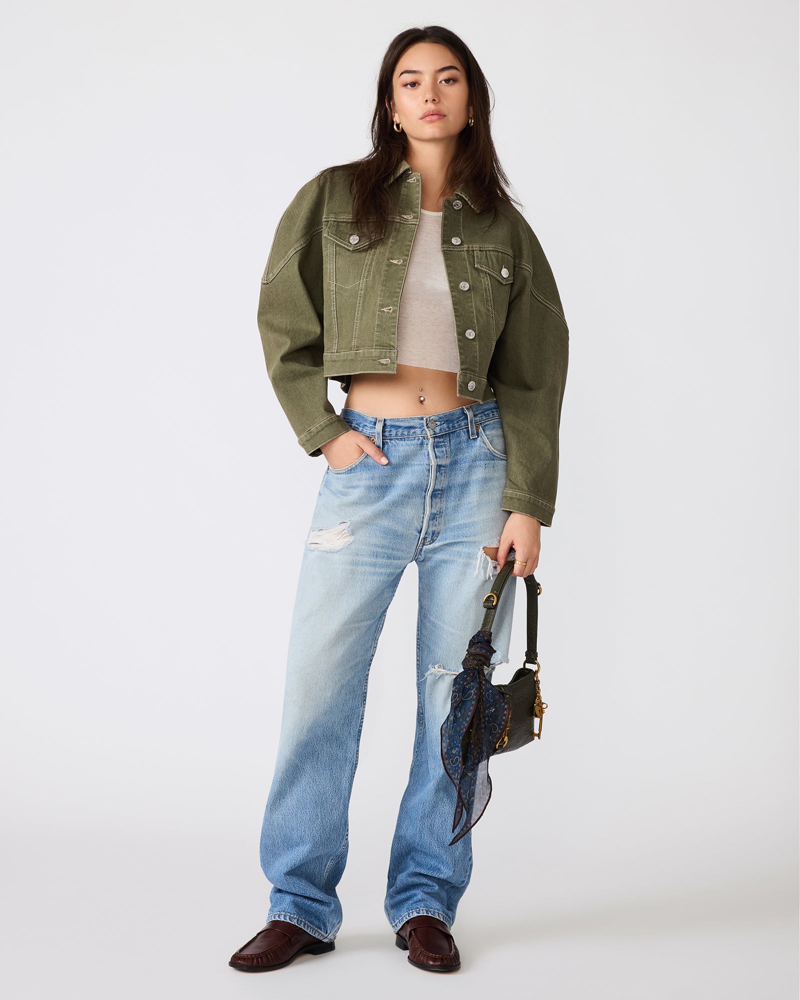 COVEY JACKET GREEN - Clothing - Steve Madden Canada - view 5