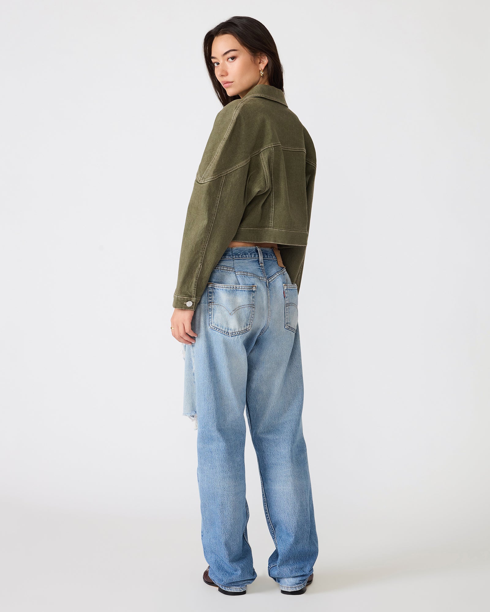 COVEY JACKET GREEN - Clothing - Steve Madden Canada - view 4