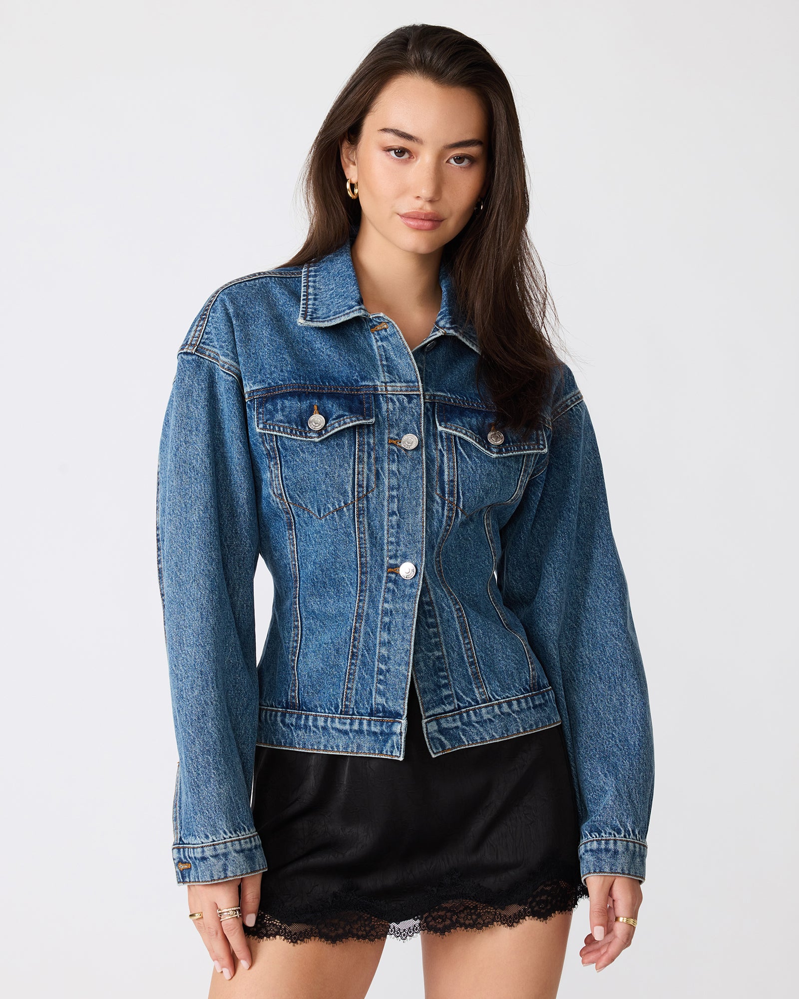 HENRIETTA JACKET DENIM - Clothing - Steve Madden Canada - view 2