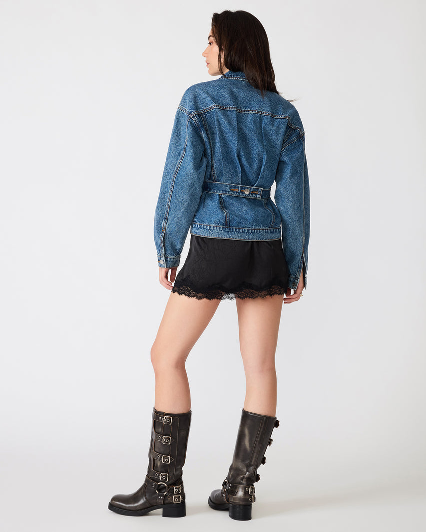 HENRIETTA JACKET DENIM - Clothing - Steve Madden Canada - view 5