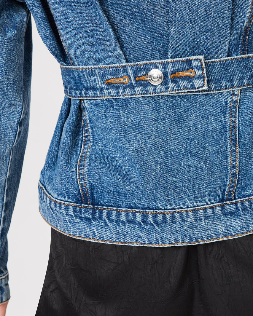 HENRIETTA JACKET DENIM - Clothing - Steve Madden Canada - view 4