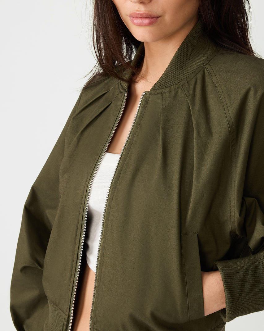 BRAY JACKET OLIVE - Clothing - Steve Madden Canada - view 2